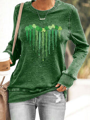 Women's St. Patrick's Day Printed Sweatshirt