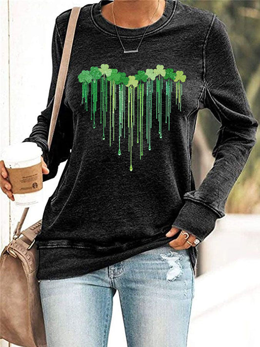 Women's St. Patrick's Day Printed Sweatshirt