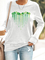 Women's St. Patrick's Day Printed Sweatshirt