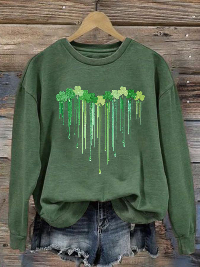 Women's St. Patrick's Day Printed Sweatshirt