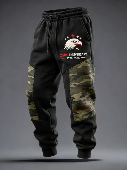 Men's 250th Anniversary Print Vintage Pants