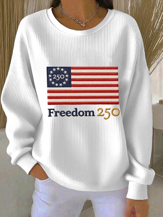 Women's Freedom 250th Anniversary Embroidered Sweatshirt