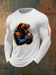 Men's Football Fans Lovers Gameday Casual Long-Sleeve T-Shirt