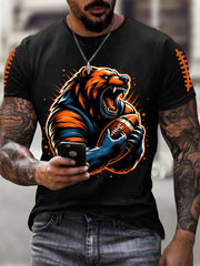 Men's Football Fans Lovers Gameday Casual Tee