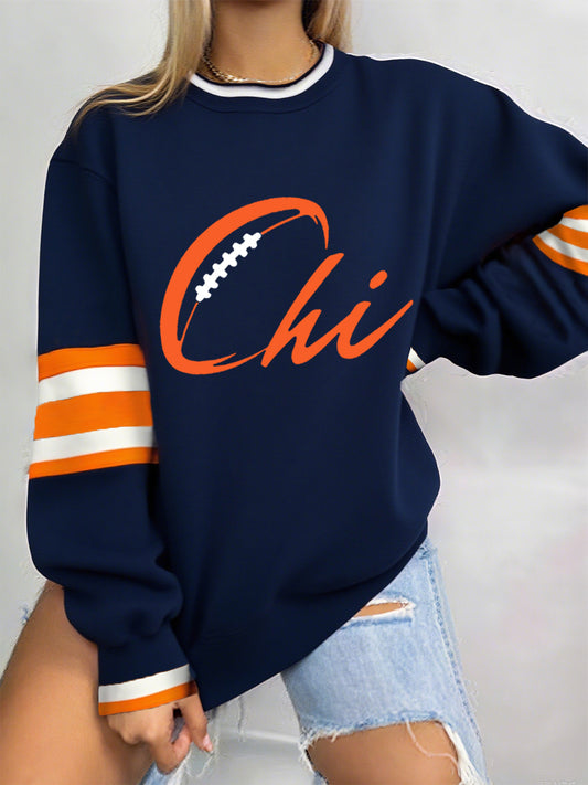 Women's Football Fans Lovers Gameday Casual Sweatshirt