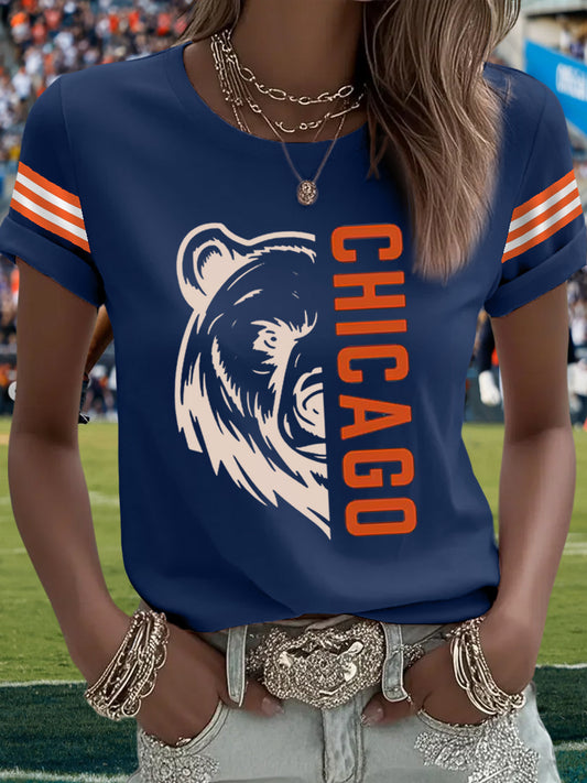 Women's Football Fans Lovers Gameday Casual Tee