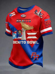 Men's Bunny Football Music Lover Printed short sleeves t-shirt