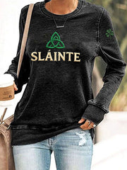 Women's St. Patrick's Day Printed Casual Sweatshirt