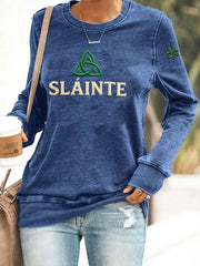 Women's St. Patrick's Day Printed Casual Sweatshirt