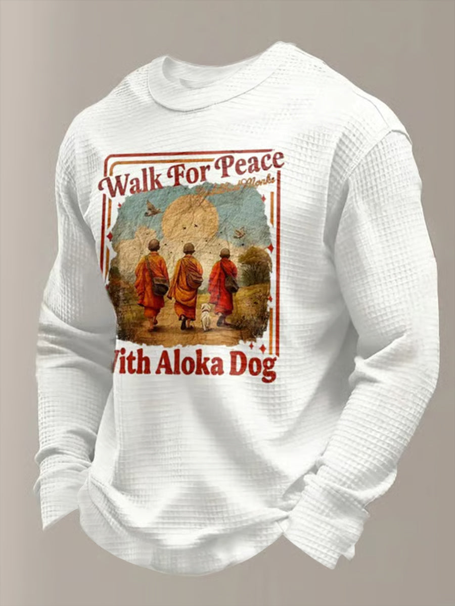 Men's Walk For Peace Waffle Top