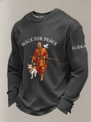 Men's Walk for Peace Waffle Long Sleeve T-Shirt
