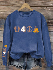 Women's Walk For Peace Print Sweatshirt