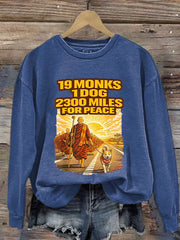 Women's Walk For Peace Print Sweatshirt