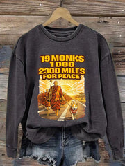 Women's Walk For Peace Print Sweatshirt