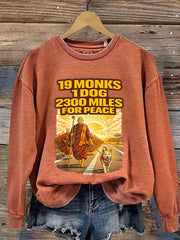 Women's Walk For Peace Print Sweatshirt