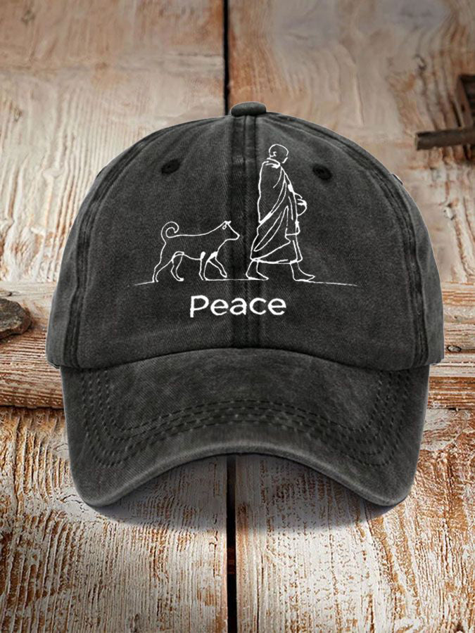 Unisex Walk For Peace Print Hat