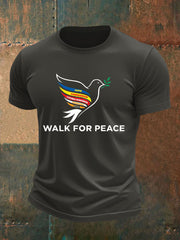 Men's Walk For Peace Printed T-shirt
