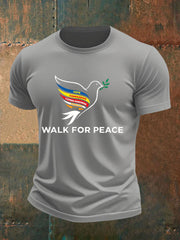 Men's Walk For Peace Printed T-shirt