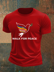 Men's Walk For Peace Printed T-shirt