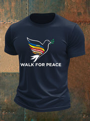 Men's Walk For Peace Printed T-shirt