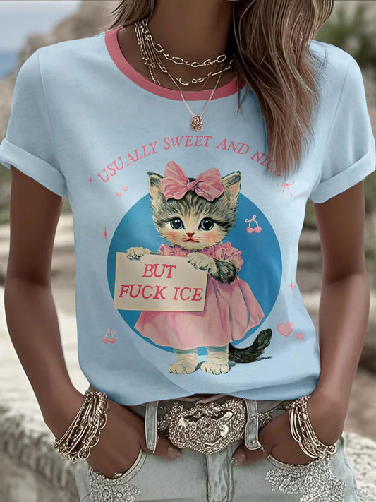 Women's usually sweet and nice, but fuck Ice T-shirts