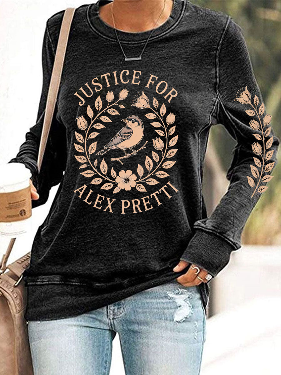Women's Justice for Alex Pretti Sweatshirts