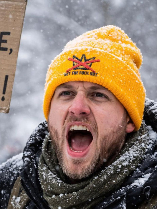 Get the fuck out Unisex knitted hats