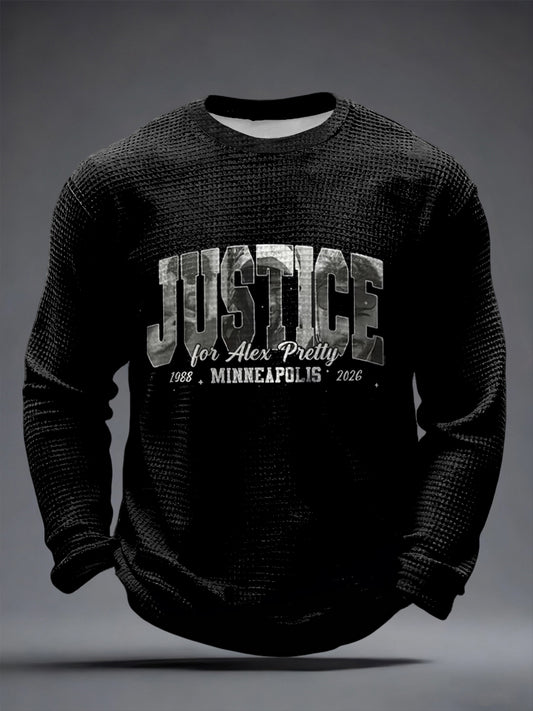 Men's Waffle Long Sleeve T-Shirt