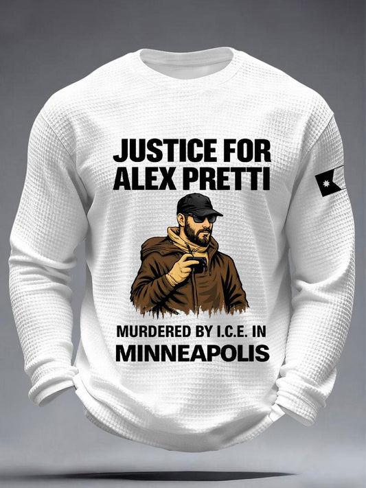 Men's Justice for Alex Pretti Waffle T-Shirts