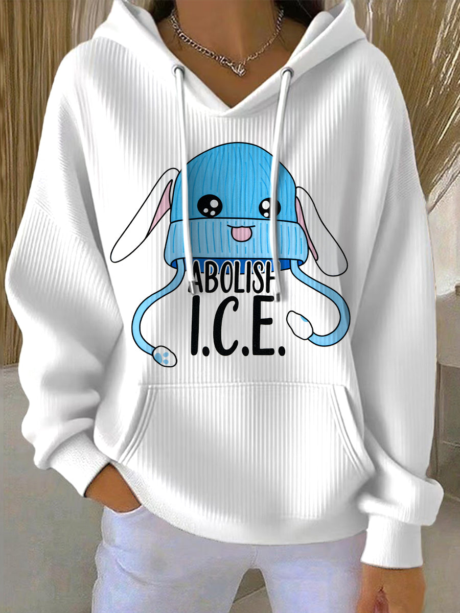 Women's Abolish ICE Print Hoodie