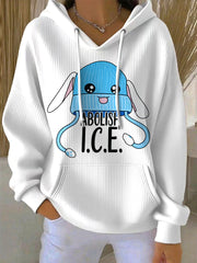 Women's Abolish ICE Print Hoodie
