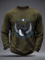 Men's Justice Not Silence Be Good Be Pretti Anti ICE Waffle Long Sleeve T-Shirt