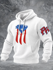 Men's Puerto Rico Checkered Cotton Hoodie