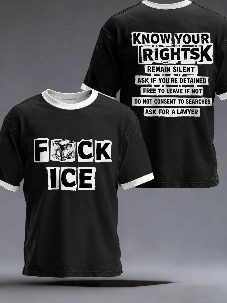 Men's "Fuck Ice" T-shirts