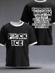 Men's "Fuck Ice" T-shirts