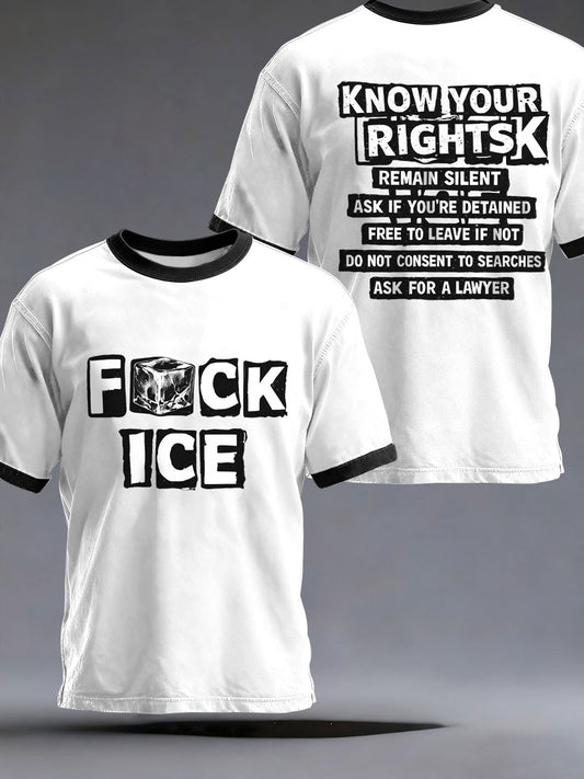 Men's "Fuck Ice" T-shirts