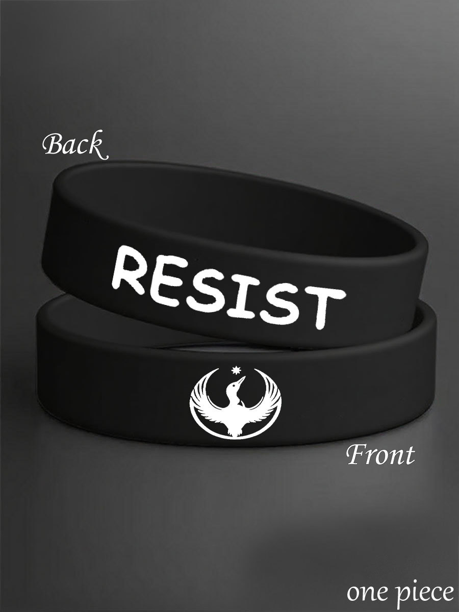 Resist Printed Wristband