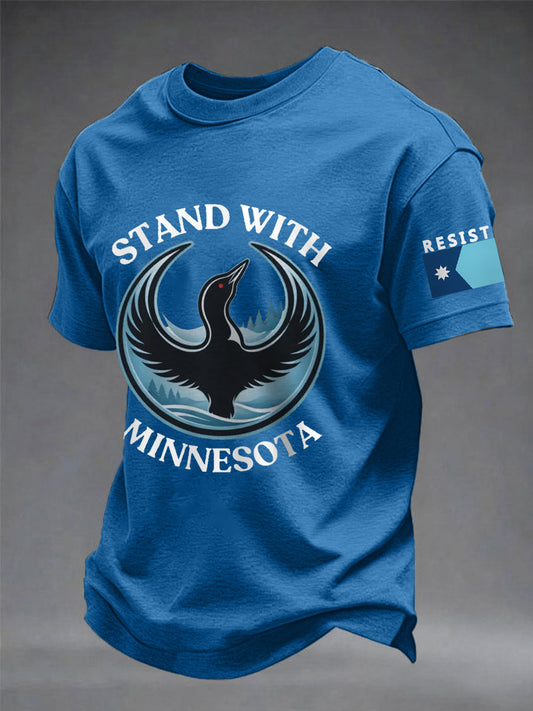 Men's Stand With Minnesota Ice Out Resist Tee