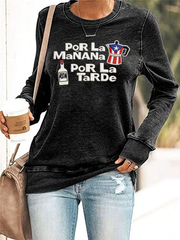 Women's Puerto Rico Polyester Waisted Sweatshirt