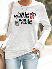 Women's Puerto Rico Polyester Waisted Sweatshirt