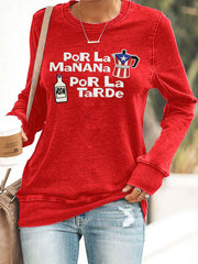 Women's Puerto Rico Polyester Waisted Sweatshirt