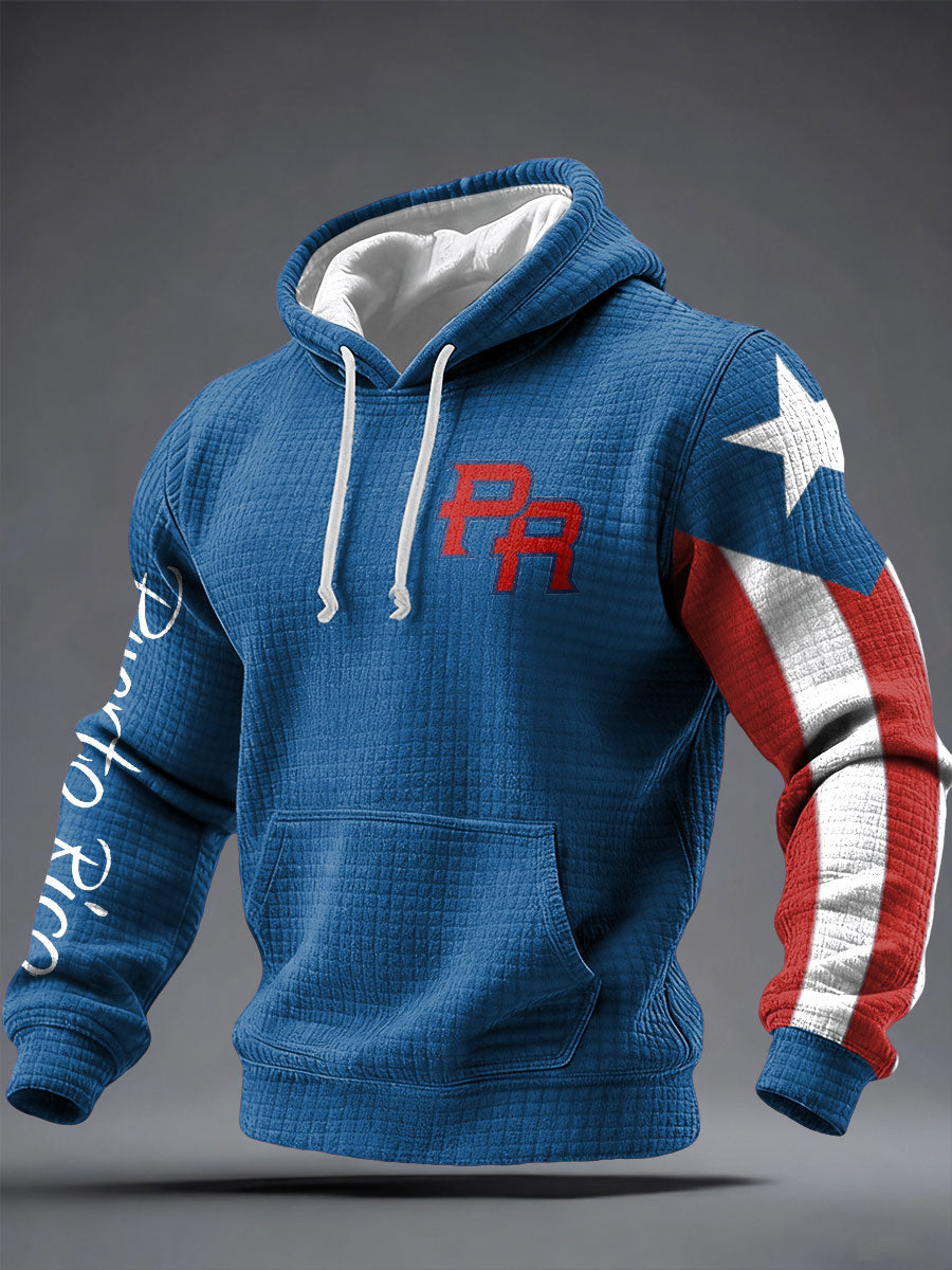 Men's Puerto Rico Taino Proud Art Printed Hoodie