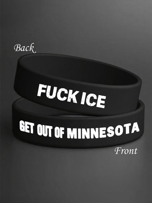 Fuck ICE Get Out Of Minnesota Wristband