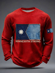 Men's Minnesota Strong Waffle Long Sleeve T-Shirt