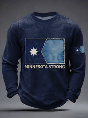 Men's Minnesota Strong Waffle Long Sleeve T-Shirt