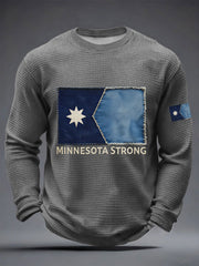 Men's Minnesota Strong Waffle Long Sleeve T-Shirt