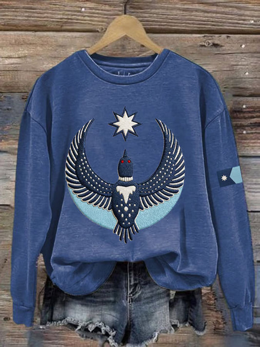 Women's Minnesota Rebel Alliance Loon Bird Print Sweatshirt