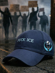 Unisex Fuck ICE Print Hat
