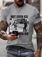 Men's Not Even Ice Supports Ice Anti ICE Tee