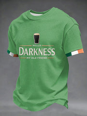Men's Hello Darkness My Old Friend Waffle Short Sleeves T-shirt